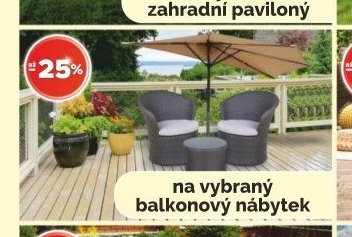 na vybraný balkonový nábytek