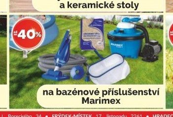 na bazénové příslušenství Marimex