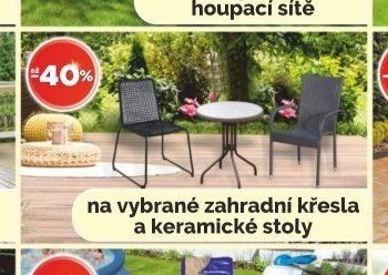 na vybrané zahradní křesla a keramické stoly