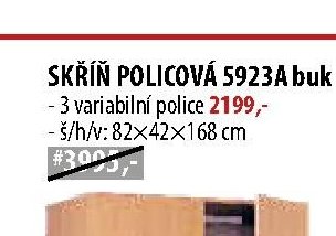 SKŘÍŇ POLICOVÁ 5923A buk