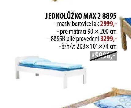JEDNOLŮŽKO MAX 2 8895