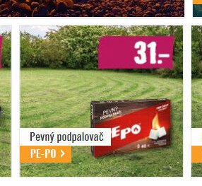 Pevný podpalovač PE-PO