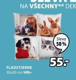 FLADSTJERNE DEKORAČNÍ POLŠTÁŘE