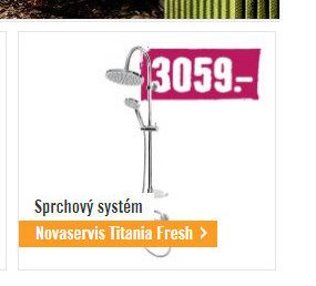 Sprchový systém Novaservis Titania Fresh