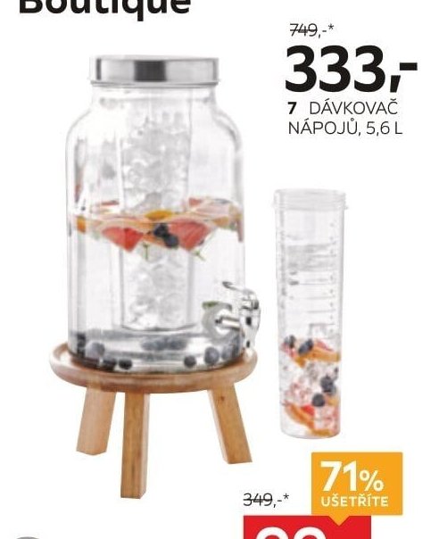 7 DÁVKOVAČ NÁPOJŮ, 5,6 L
