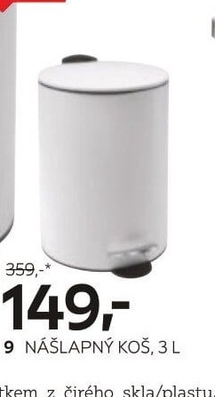 9 NÁŠLAPNÝ KOŠ, 3 L