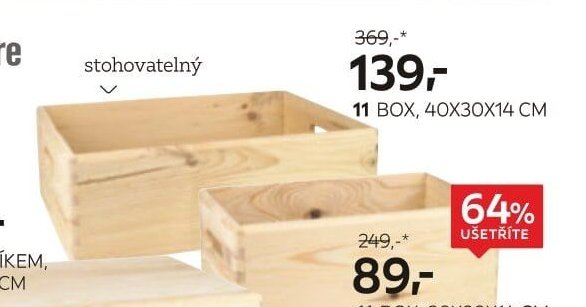 11 BOX, 40X30X14 CM