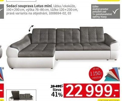 Sedací souprava Lotus mini
