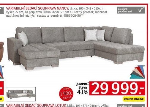 VARIABILNÍ SEDACÍ SOUPRAVA NANCY