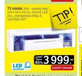 TV stolek, bílá