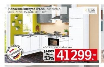 Plánovaná kuchyně IP1200
