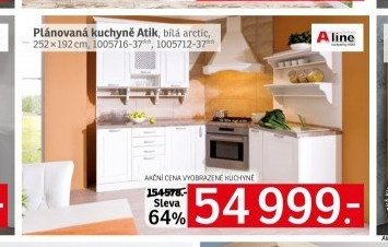Plánovaná kuchyně Atik