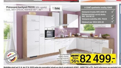 Plánovaná kuchyně PN220