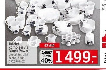 Jídelní kombiservis Black Power