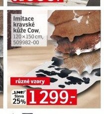 Imitace kravské kůže Cow