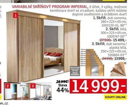 Variabilní skříňový program Imperial
