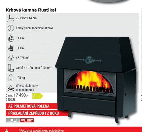 Krbová kamna Rustikal