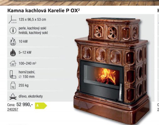 Kamna kachlová Karelie P OX