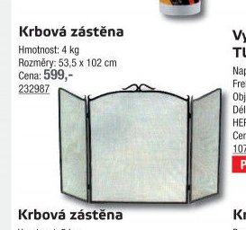 Krbová zástěna (vysoká)