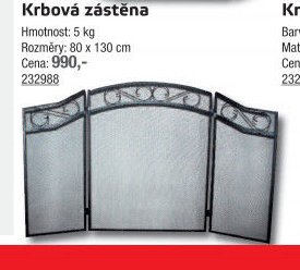 Krbová zástěna (střední)