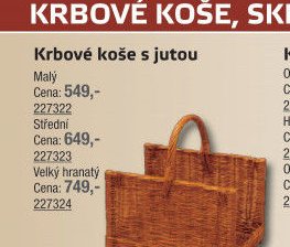 Krbové koše s jutou