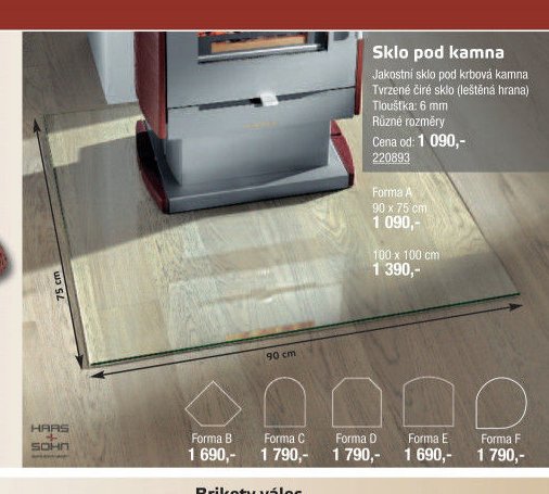 Sklo pod kamna