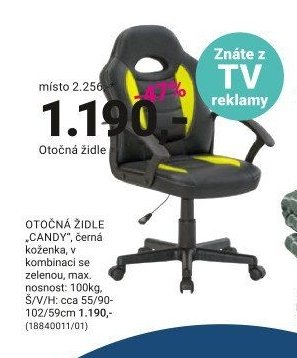Otočná židle CANDY