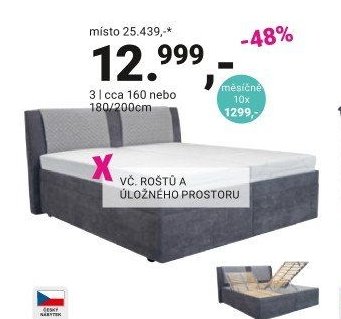ČALOUNĚNÁ POSTEL „ELIZABETH“