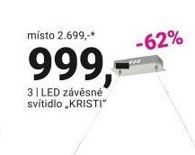 LED závěsné svítidlo „KRISTI“