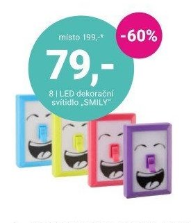 LED dekorační svítidlo „SMILY“