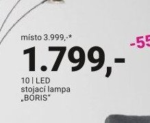 LED stojací lampa „BORIS“