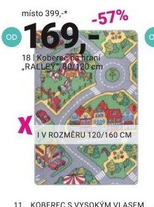 Koberec na hraní RALLEY