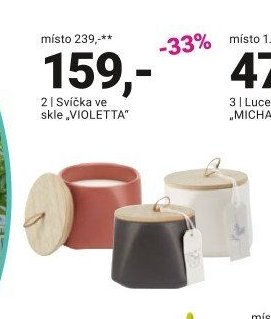 Svíčka ve skle „VIOLETTA“