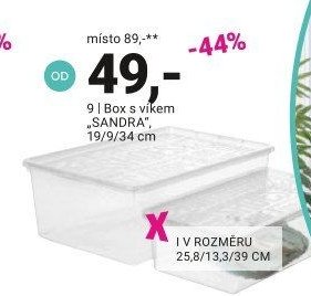 Box s víkem „SANDRA“