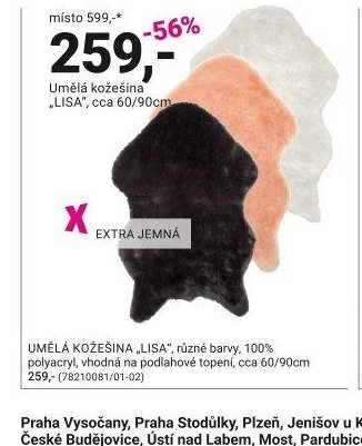 Umělá kožešina „LISA“