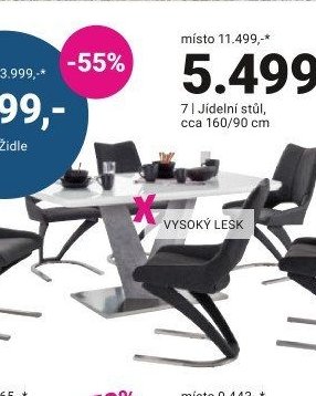 Jídelní stůl, cca 160/90 cm