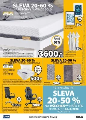 akční leták Jysk 20.8.2020-2.9.2020