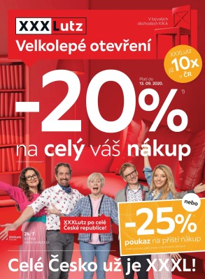 akční leták XXXLutz 7.9.2020-13.9.2020