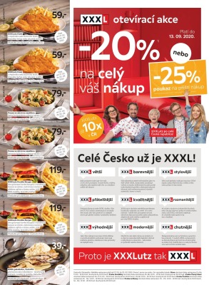 akční leták XXXLutz 7.9.2020-13.9.2020