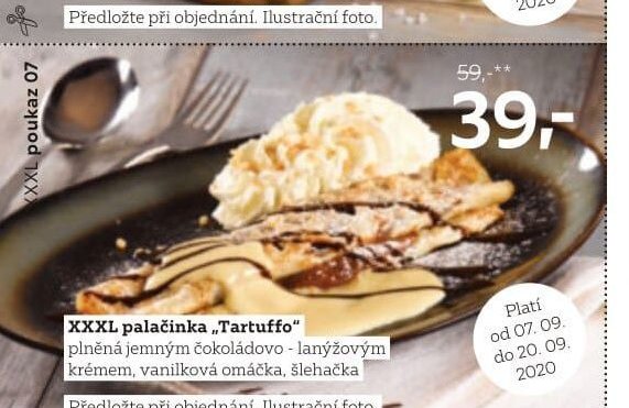 XXXL palačinka „Tartuffo“