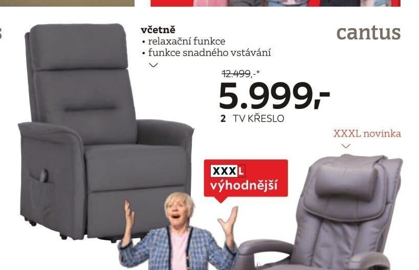 2 TV křeslo