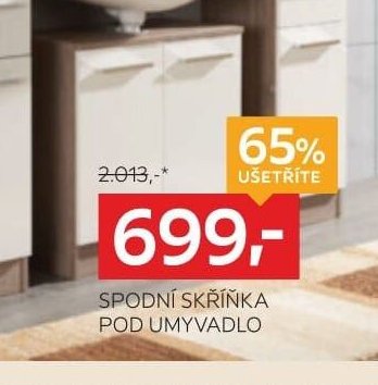 spodní skříňka pod umyvadlo