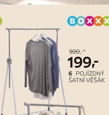 6 POJÍZDNÝ ŠATNÍ VĚŠÁK