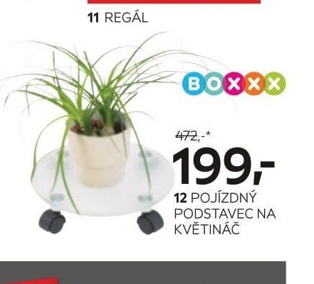 12 Pojízdný podstavec na květináč
