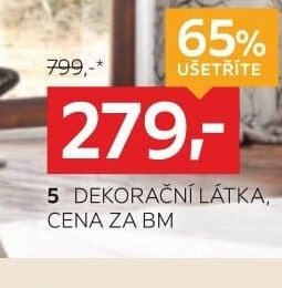 Dekorační látka