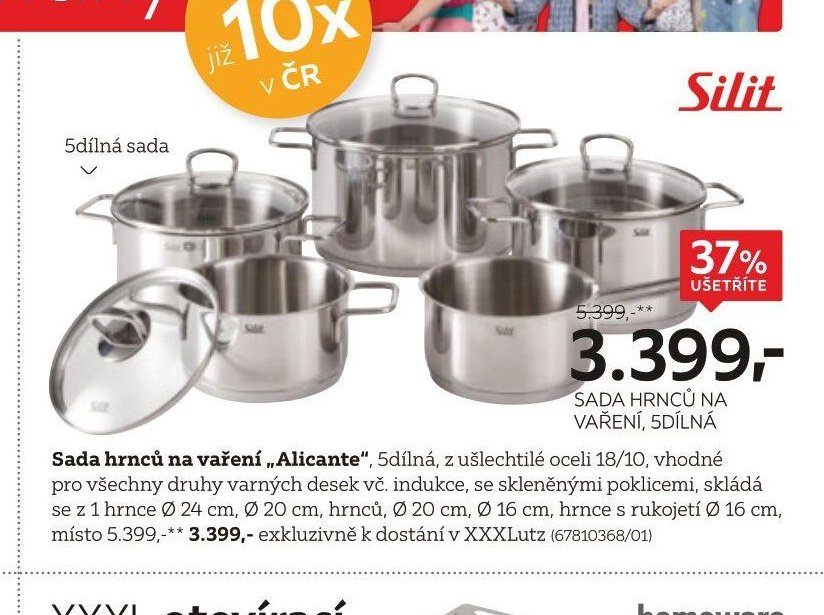 Sada hrnců na vaření Alicante