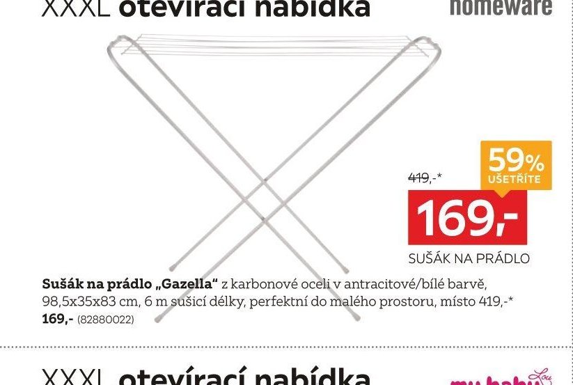 Sušák na prádlo Gazella