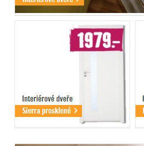 Interiérové dveře Sierra prosklené