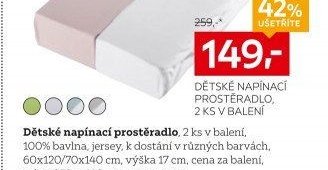 Dětské napínací prostěradlo