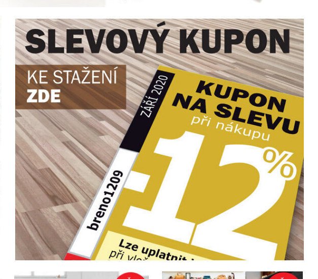 SLEVOVÝ KUPON NA SLEVU
